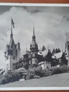 Carte postala, Castelul Peles, Sinaia 1937