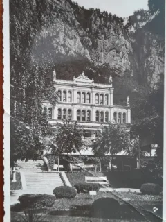 Carte postala, cazinoul din Baile Herculane, 1943
