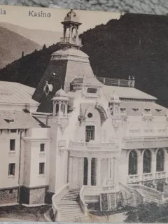 Carte postala, cazinoul din Sinaia, 1920