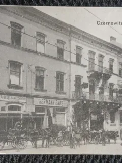 Carte postala, Cernauti, Hotel Central, 1920