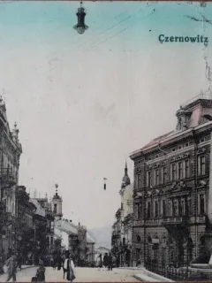 Carte postala, Cernauti Strada Primariei, 1920