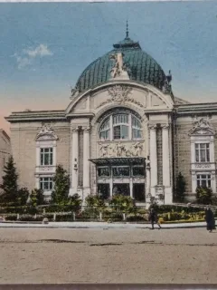 Carte postala, Cernauti Teatrul National, 1929