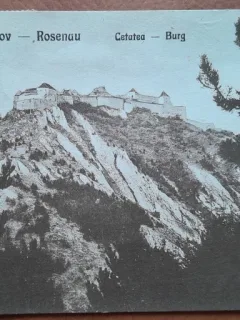 Carte postala, Cetatea Rasnov, 1923