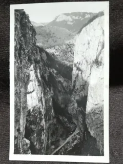 Carte postala, Cheile Bicazului, perioada interbelica
