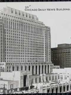 Carte Postala, Chicago Daily News Building and Plaza