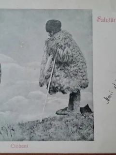 Carte postala, Ciobani din Romania, perioada interbelica