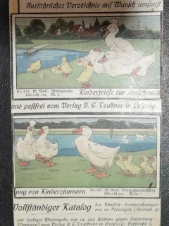 Carte postala, circulata, card de gaste cu pui, 1927