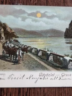 Carte postala circulata, color, Gruss aus Orsova, datata 1903