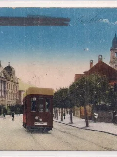 Carte postala circulata din perioada interbelica