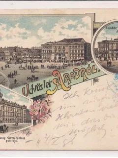 Carte postala circulata in anul 1898 Arad