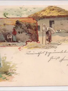 Carte postala circulata in anul 1899