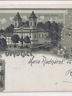 Carte postala circulata in anul 1899 Radna, Judetul Arad