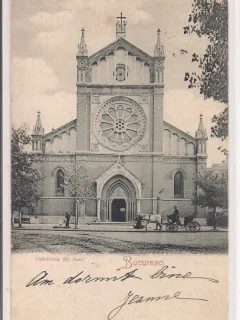 Carte postala circulata in anul 1900 Bucuresti