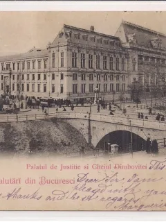 Carte postala circulata in anul 1900 Bucuresti