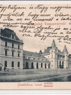 Carte postala circulata in anul 1900 Timisoara