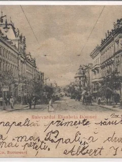 Carte postala circulata in anul 1901 Bucuresti