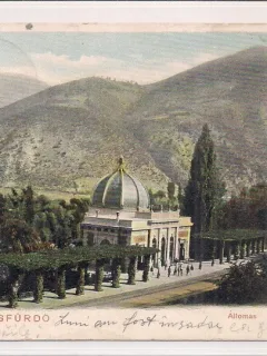 Carte postala circulata in anul 1902 Baile Herculane