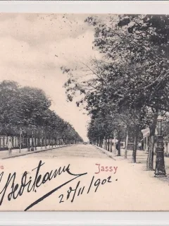 Carte postala circulata in anul 1902 Iasi