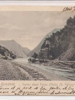 Carte postala circulata in anul 1903 Ramnicu-Valcea
