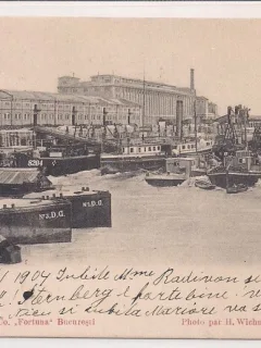 Carte postala circulata in anul 1905 Galati