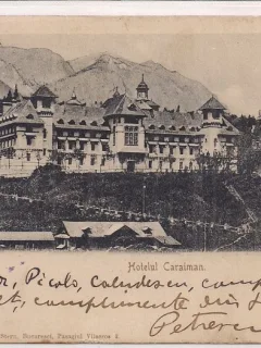 Carte postala circulata in anul 1905 Sinaia