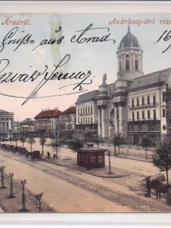 Carte postala circulata in anul 1907 Arad
