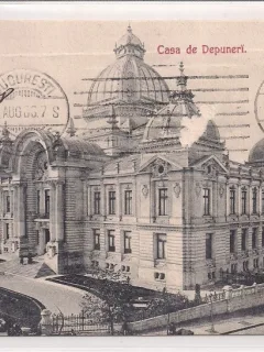 Carte postala circulata in anul 1908 Bucuresti