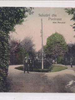 Carte postala circulata in anul 1911 Pucioasa