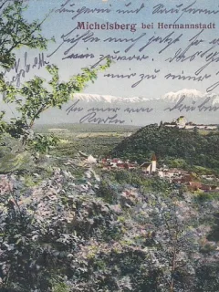 Carte postala circulata in anul 1914 Cisnadioara, Sibiu