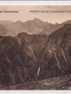 Carte postala circulata in anul 1917 Muntii Carpati