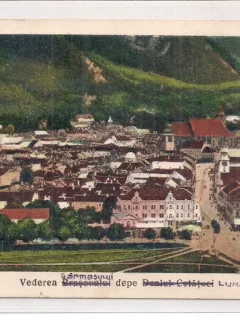 Carte postala circulata in anul 1929