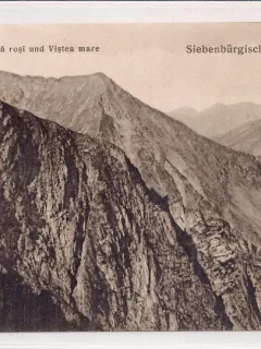 Carte postala circulata in perioada interbelica Muntii Carpati