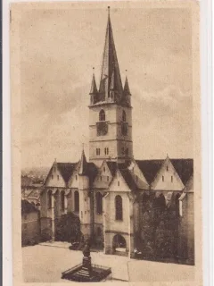 Carte postala circulata in perioada interbelica