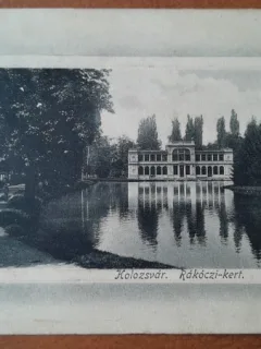 Carte postala, Cluj Gradina Racokzi, 1913