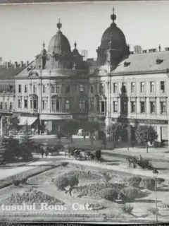 Carte postala, Cluj, Palatele Statusului Rom.Cat., 1939