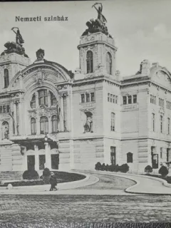 Carte postala, Cluj, Teatrul National, 1916