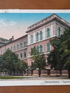 Carte postala, Cluj Universitatea Egyetem, 1929