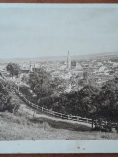 Carte postala, Cluj, vedere generala, perioada interbelica