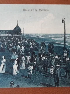 Carte postala, Constanta, Baile de la Mamaia, inceput de secol XX