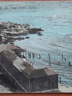 Carte postala, Constanta, Baile din Oras pentru Dame,1907