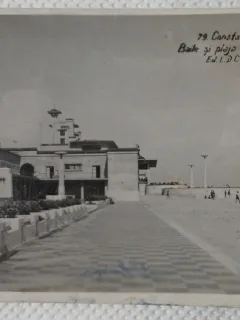 Carte Postala, Constanta, Baile si plaja Mamaia, 1939