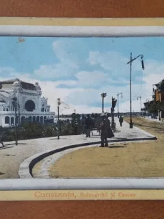 Carte postala, Constanta Bulevardul si Cazinoul, 1911