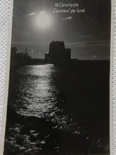 Carte postala, Constanta, Cazinoul pe luna, 1935