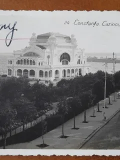 Carte postala, Constanta Cazinoul si parcul, 1937