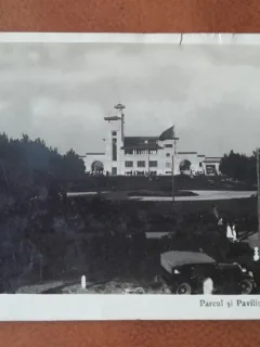 Carte postala, Constanta Parcul si Pavilonul Mamaia, perioada interbelica