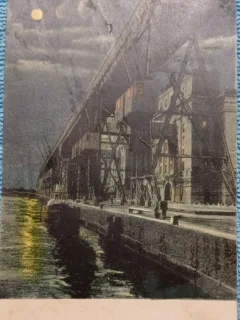Carte postala, Constanta, silozurile, 1927