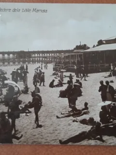 Carte postala, Constanta vedere de la baile Mamaia, 1929