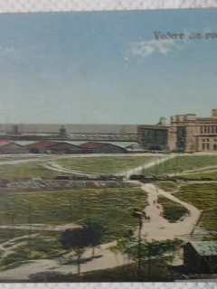 Carte Postala, Constanta, Vedere din port cu silozurile, 1924