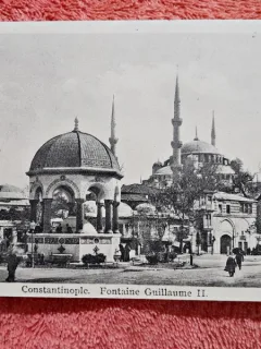Carte postala, Constantinopole, Fontaine Guillaume II, inceput de secol XX