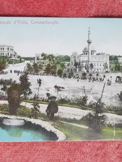 Carte postala, Constantinopole, Le Palais et la Mosquee dYildiz, sfarsit de secol XX
